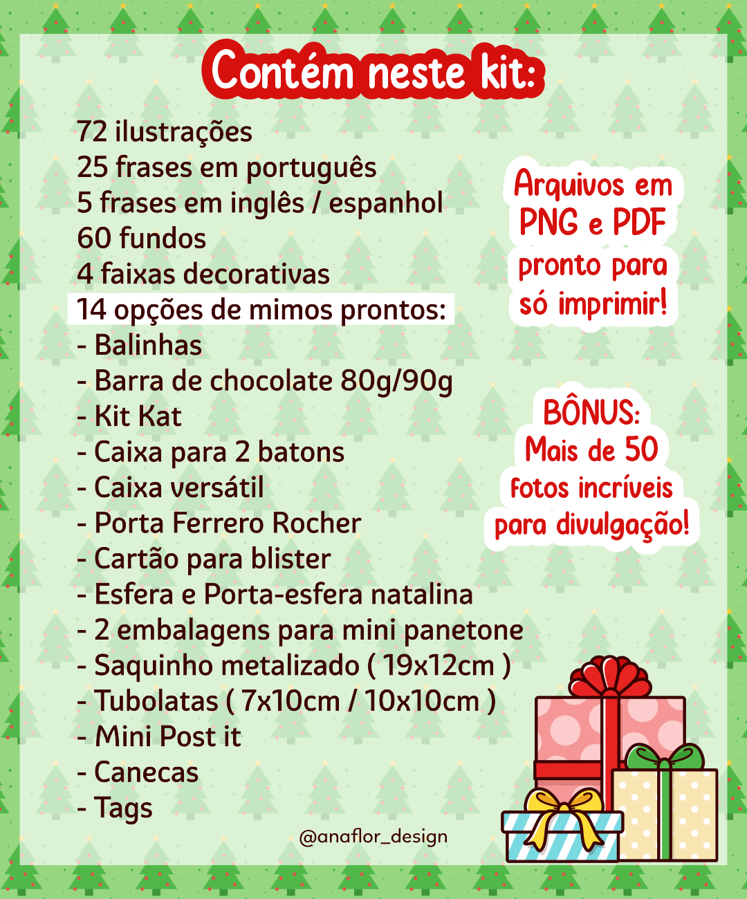 Tags Natal para imprimir – Download grátis